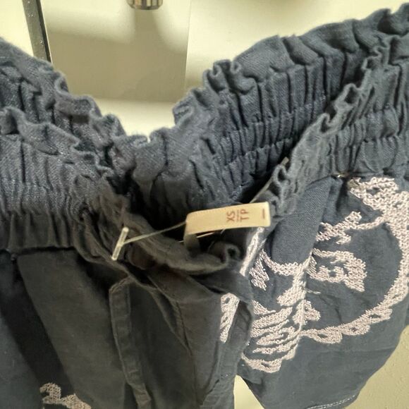 Free People Set Summer Love  Purple Blue Embroidered Cotton Size XS NWOT - Picture 14 of 14